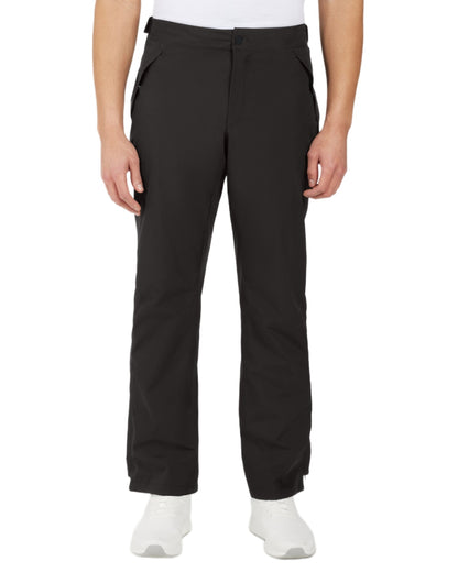 Black coloured Didriksons Mens Jesper Pants on white background 