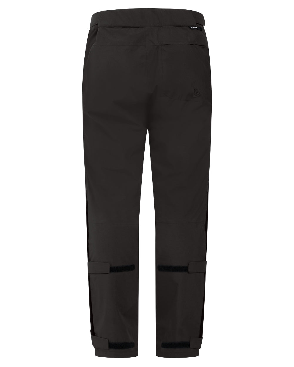 Black coloured Didriksons Mens Jesper Pants on white background 