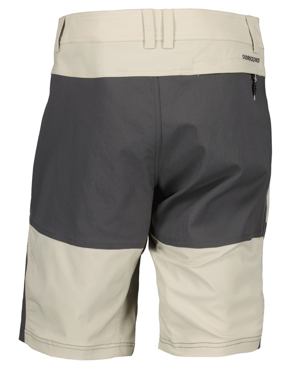 Light Beige coloured Didriksons Mens Kallax Shorts on white background 