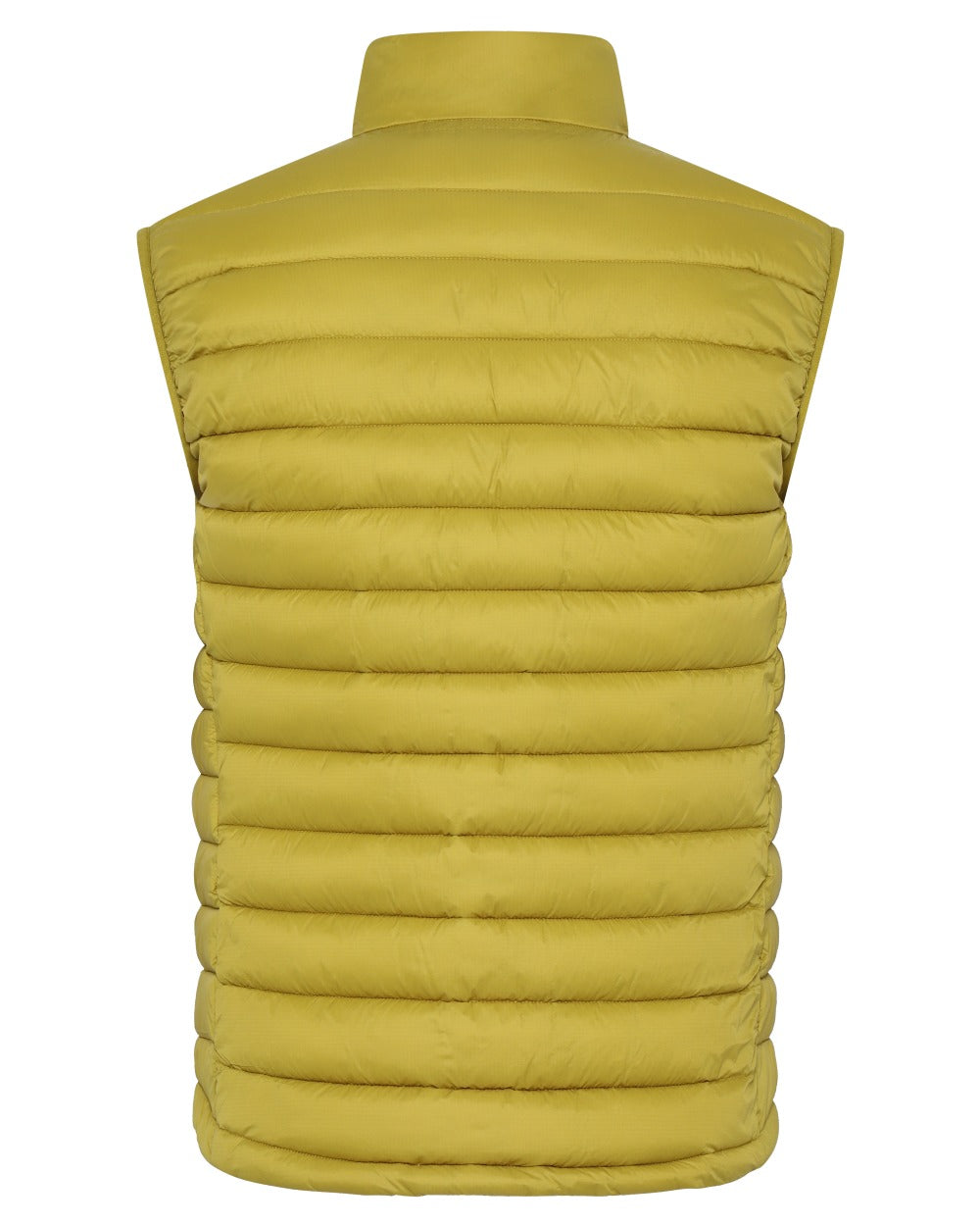 Yellow Pollen coloured Didriksons Mens Marino Vest on white background 