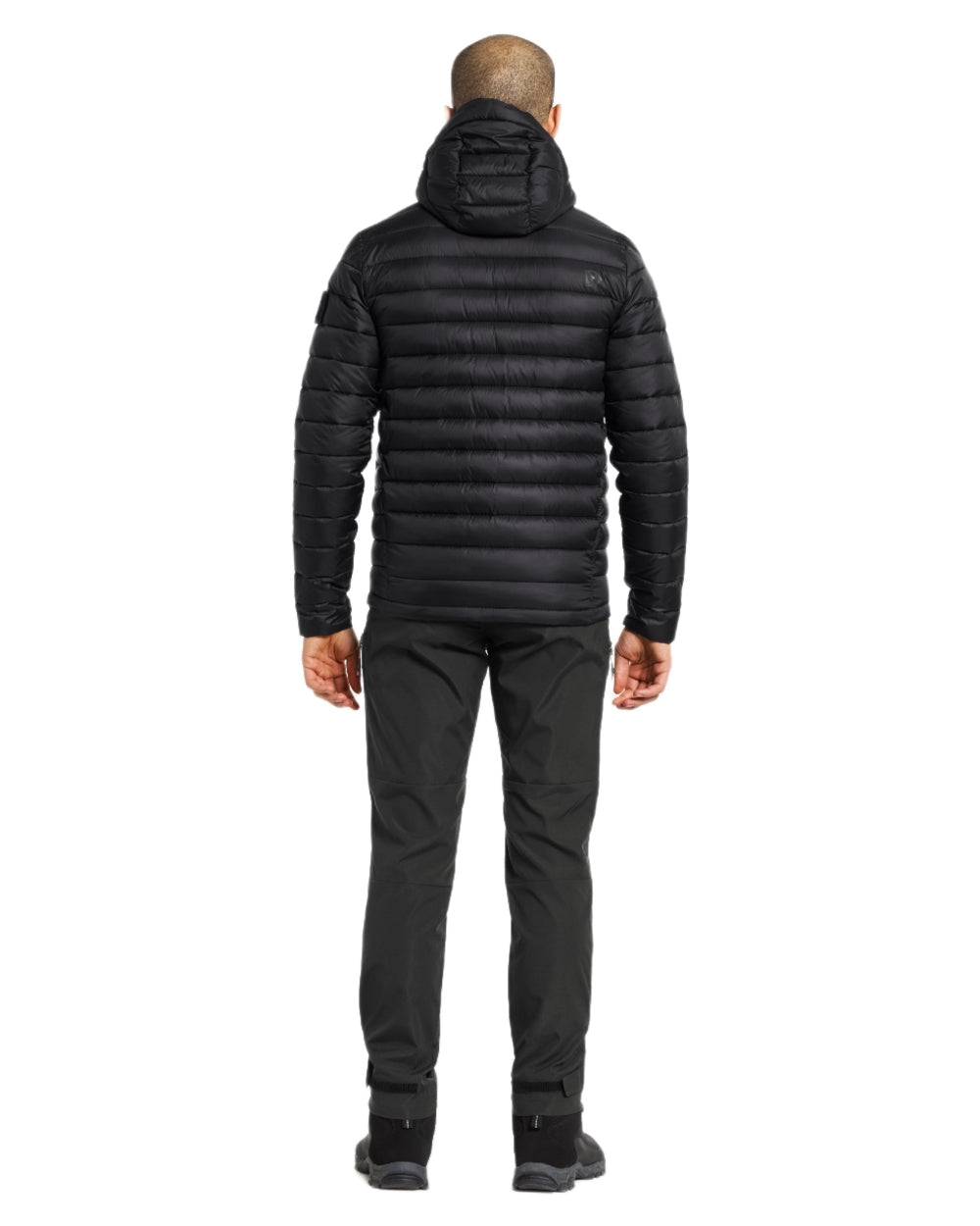 Black coloured Didriksons Mens Mauro Jacket on white background 