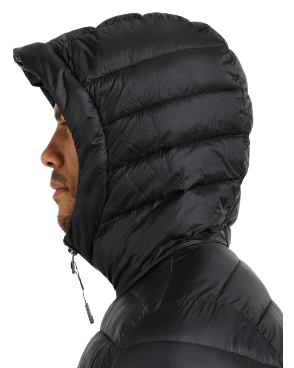 Black coloured Didriksons Mens Mauro Jacket on white background 