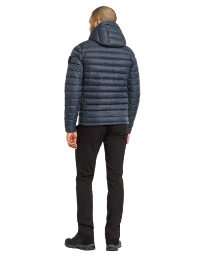 Sleepy Blue coloured Didriksons Mens Mauro Jacket on white background 