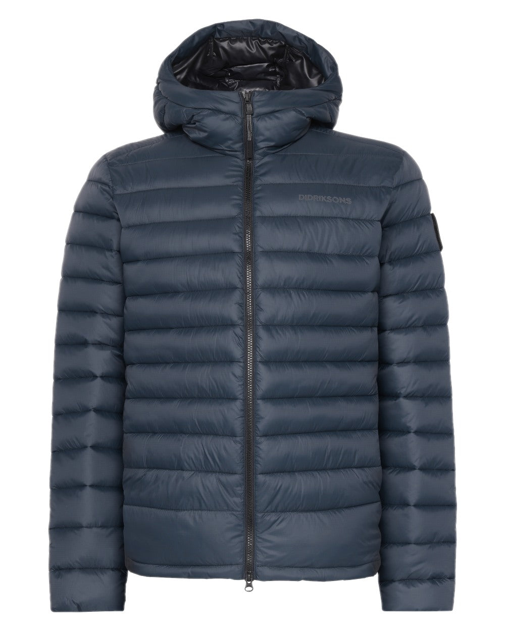 Sleepy Blue coloured Didriksons Mens Mauro Jacket on white background 