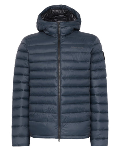 Sleepy Blue coloured Didriksons Mens Mauro Jacket on white background 