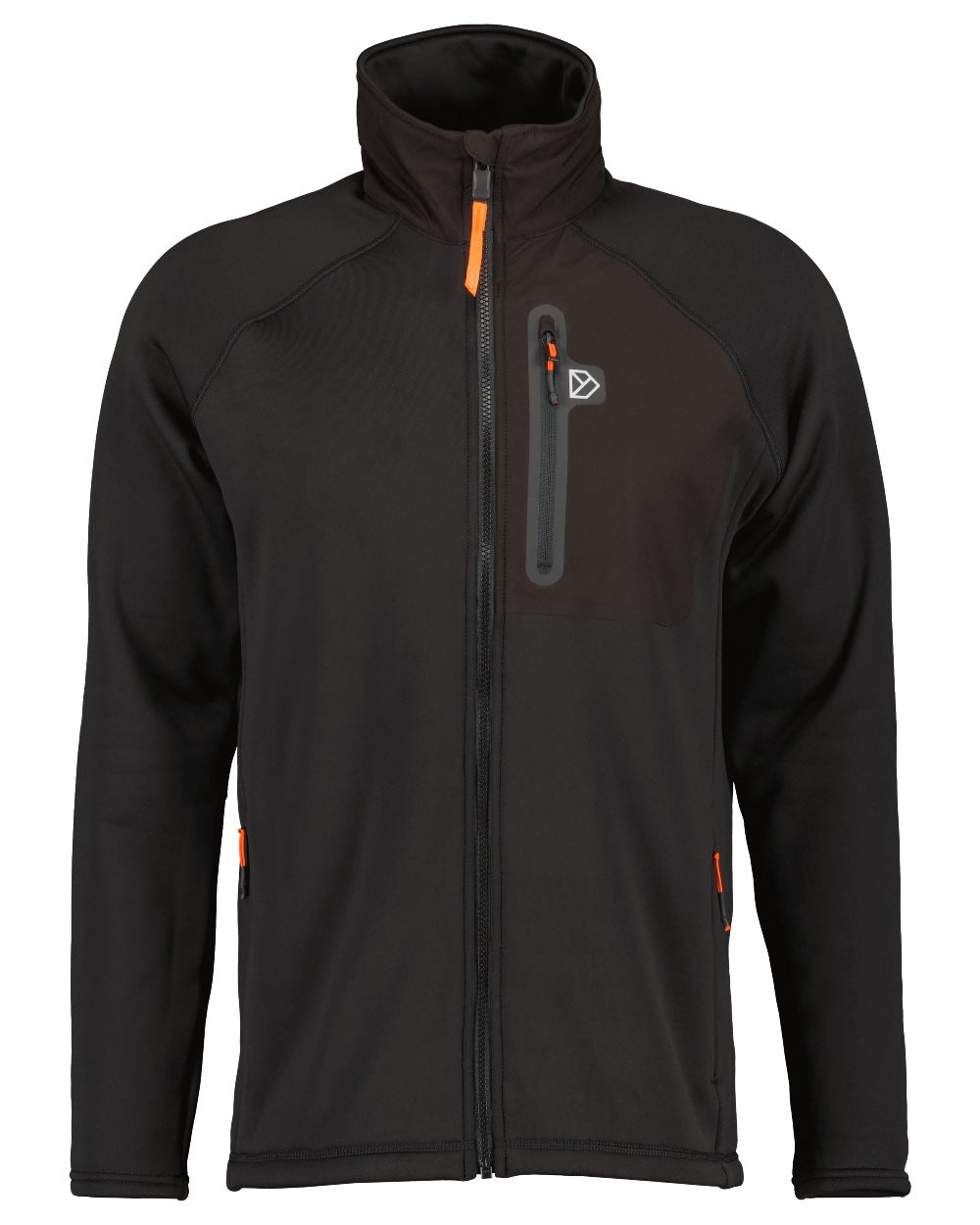 Black coloured Didriksons Mens Mistral Jacket on white background 