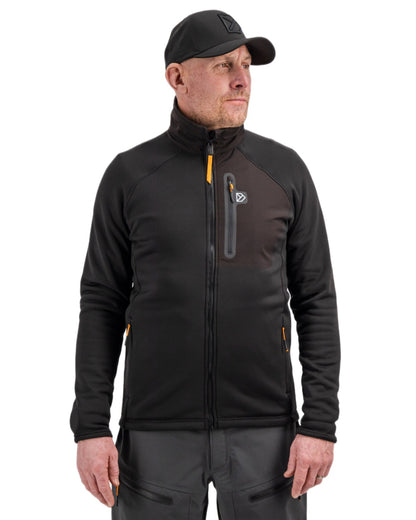 Black coloured Didriksons Mens Mistral Jacket on white background 