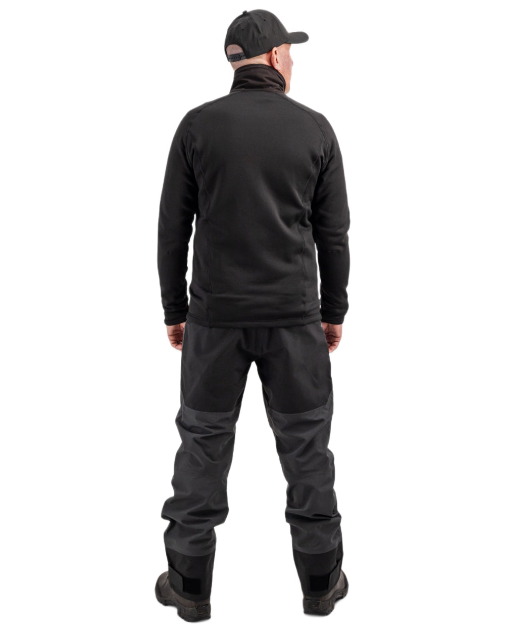 Black coloured Didriksons Mens Mistral Jacket on white background 