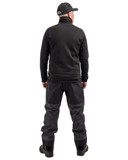 Black coloured Didriksons Mens Mistral Jacket on white background 