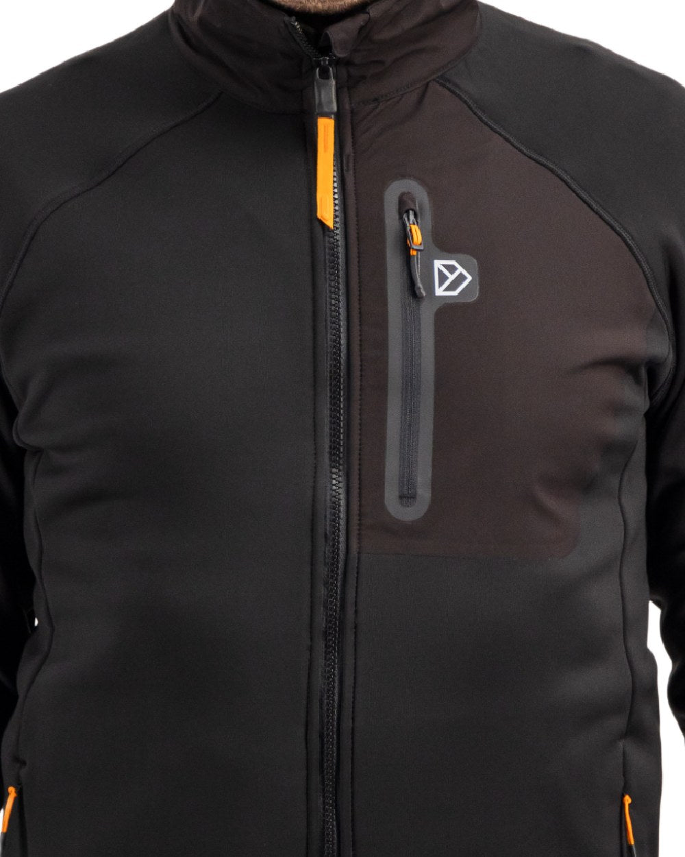 Black coloured Didriksons Mens Mistral Jacket on white background 