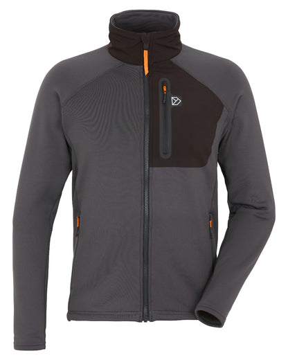 Coal Black coloured Didriksons Mens Mistral Jacket on white background 