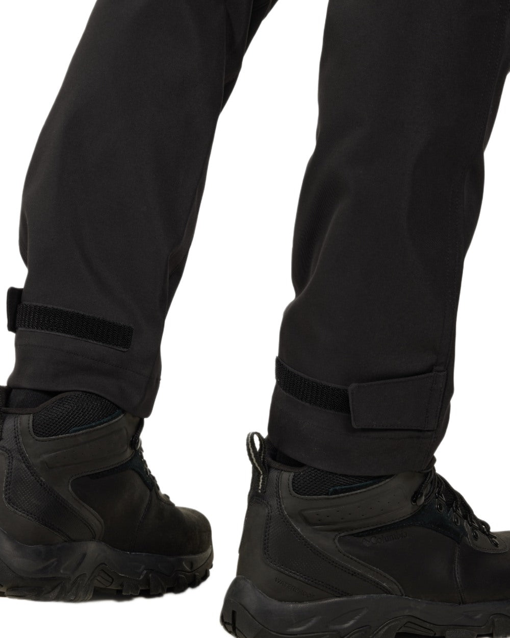 Black coloured Didriksons Mens Pavo Pants on white background 