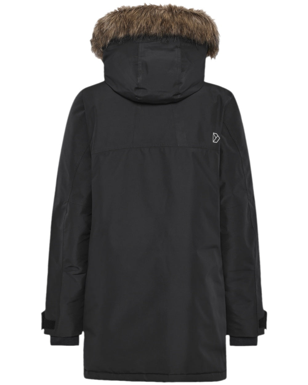 Black Coloured Didriksons Mens Rick Parka on white background 