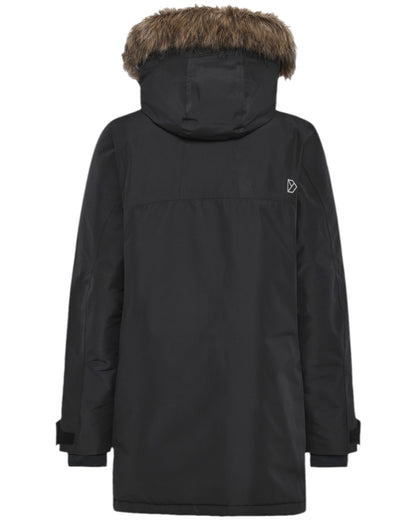 Black Coloured Didriksons Mens Rick Parka on white background 