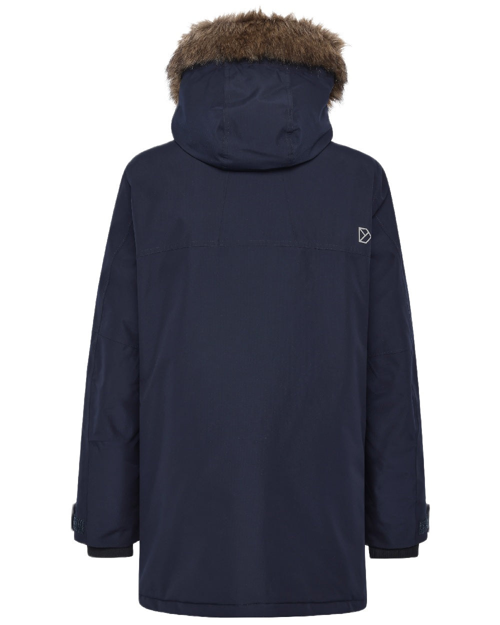 Dark Night Blue Coloured Didriksons Mens Rick Parka on white background 