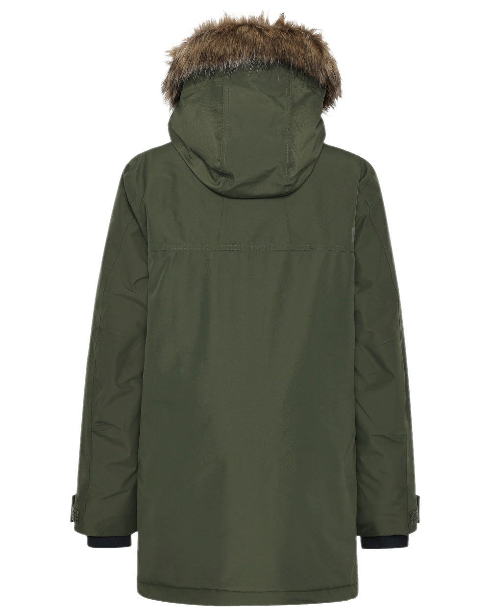 Deep Green Coloured Didriksons Mens Rick Parka on white background 