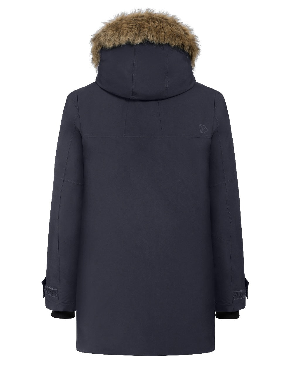 Dark Night Blue coloured Roamers Mens Rick Usx Parka on white background 