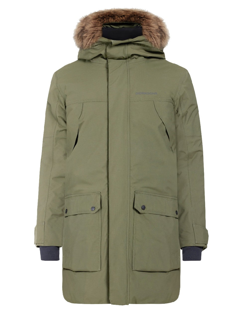 Deep Green coloured Roamers Mens Rick Usx Parka on white background 