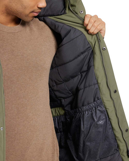 Deep Green coloured Roamers Mens Rick Usx Parka on white background 