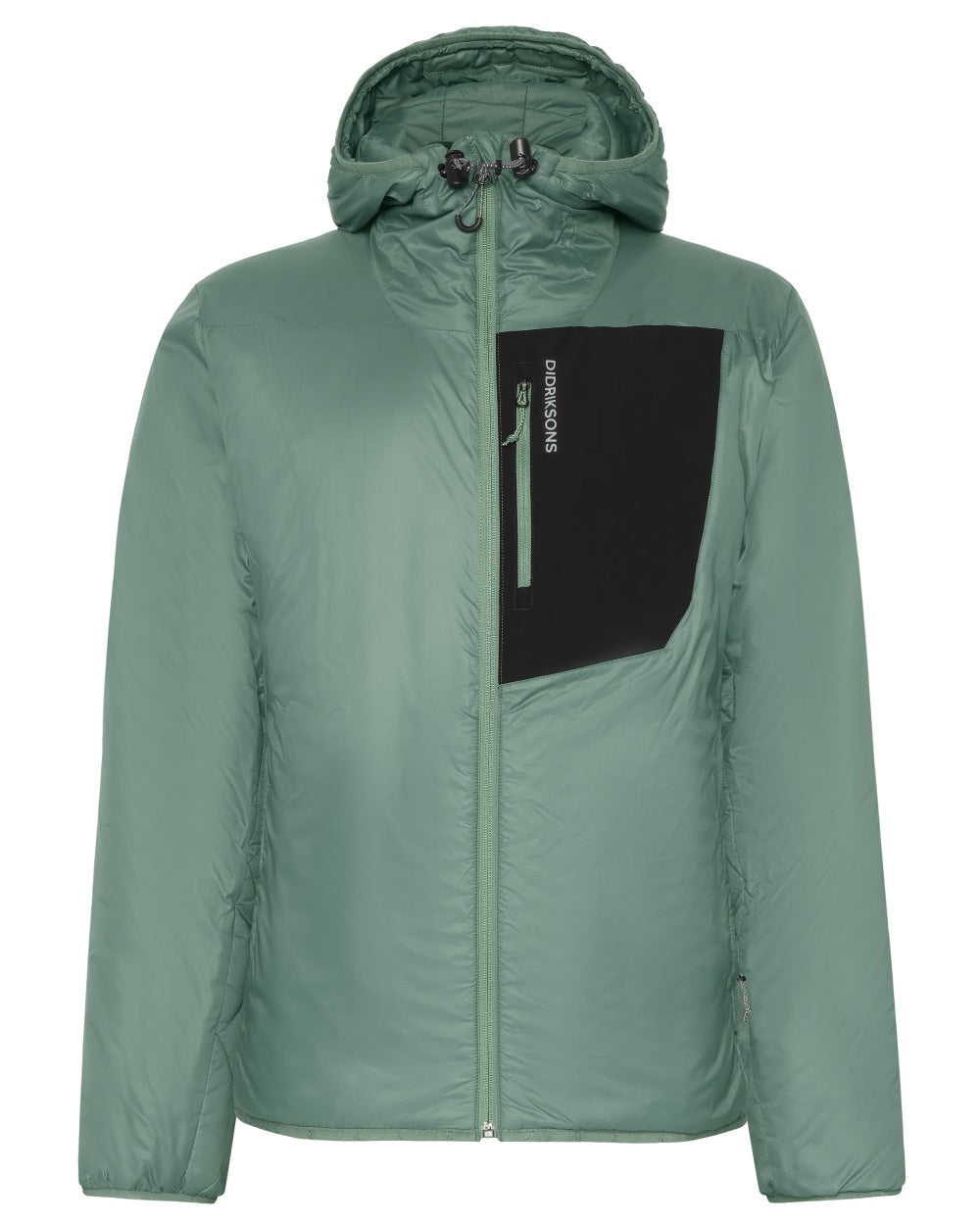 Dark-Moss coloured Didriksons Mens Sander Jacket on white background 
