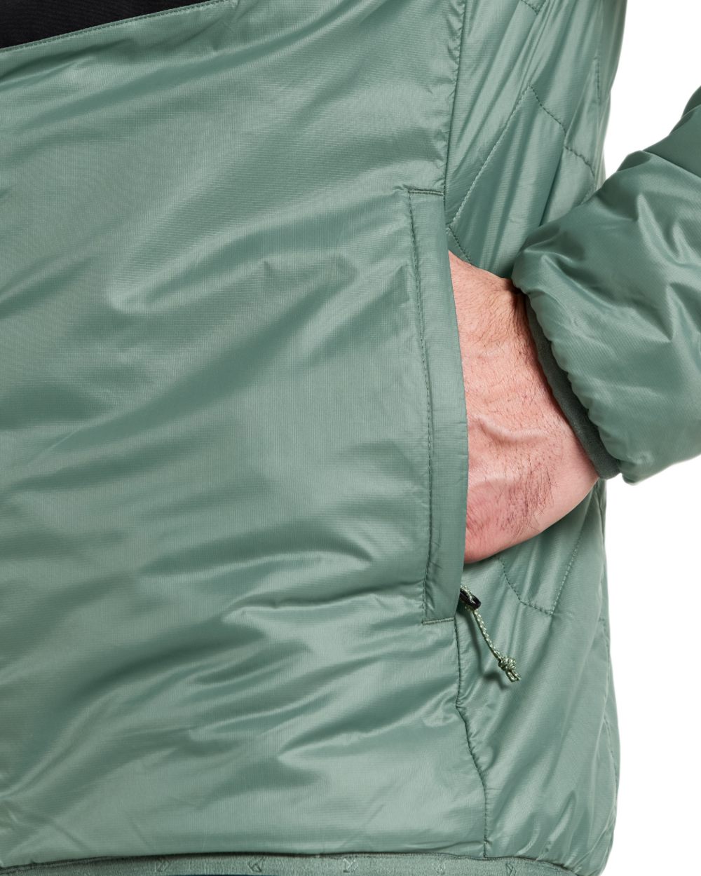 Dark-Moss coloured Didriksons Mens Sander Jacket on white background 