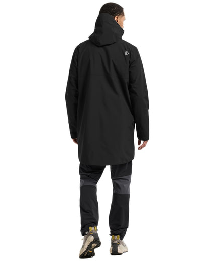 Black coloured Didriksons Mens Soren Parka on white background 