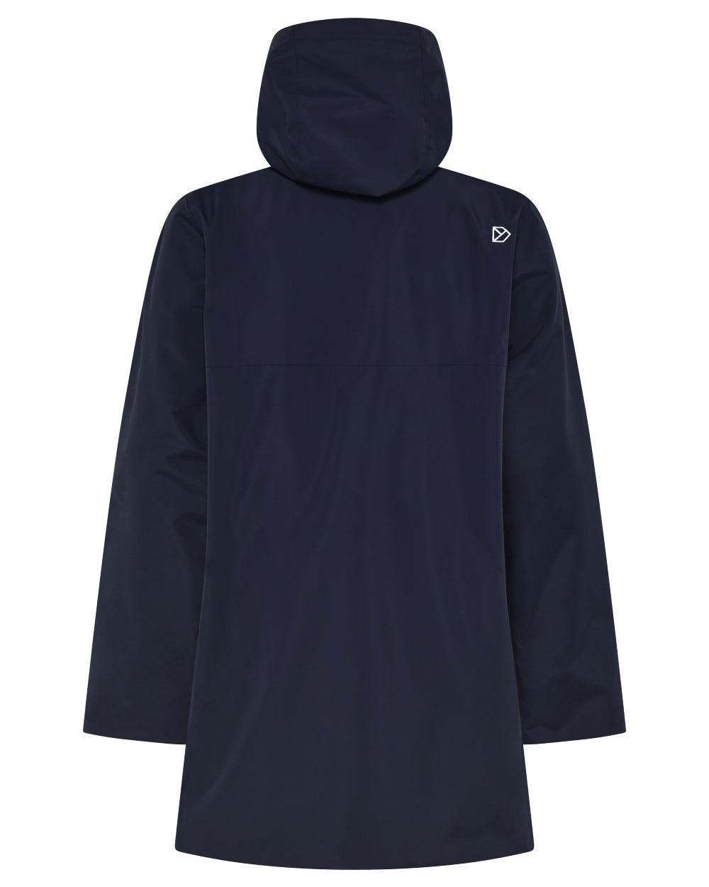 Dark Night Blue coloured Didriksons Mens Soren Parka on white background 