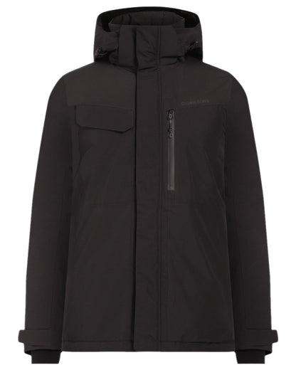 Black Coloured Didriksons Mens Stefan Jacket on white background 