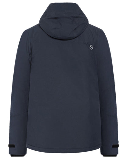 Dark Night Blue Coloured Didriksons Mens Stefan Jacket on white background 