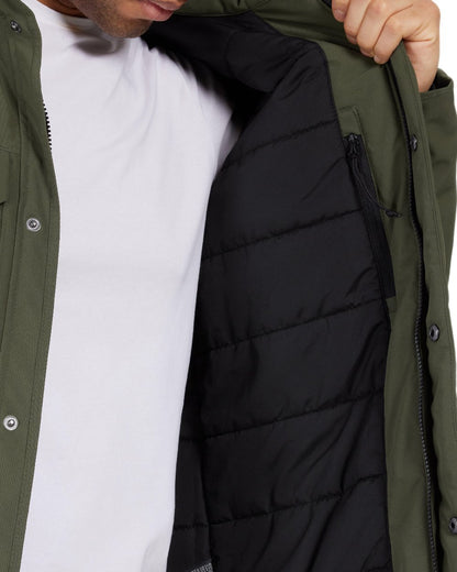 Deep Green Coloured Didriksons Mens Stefan Jacket on white background 