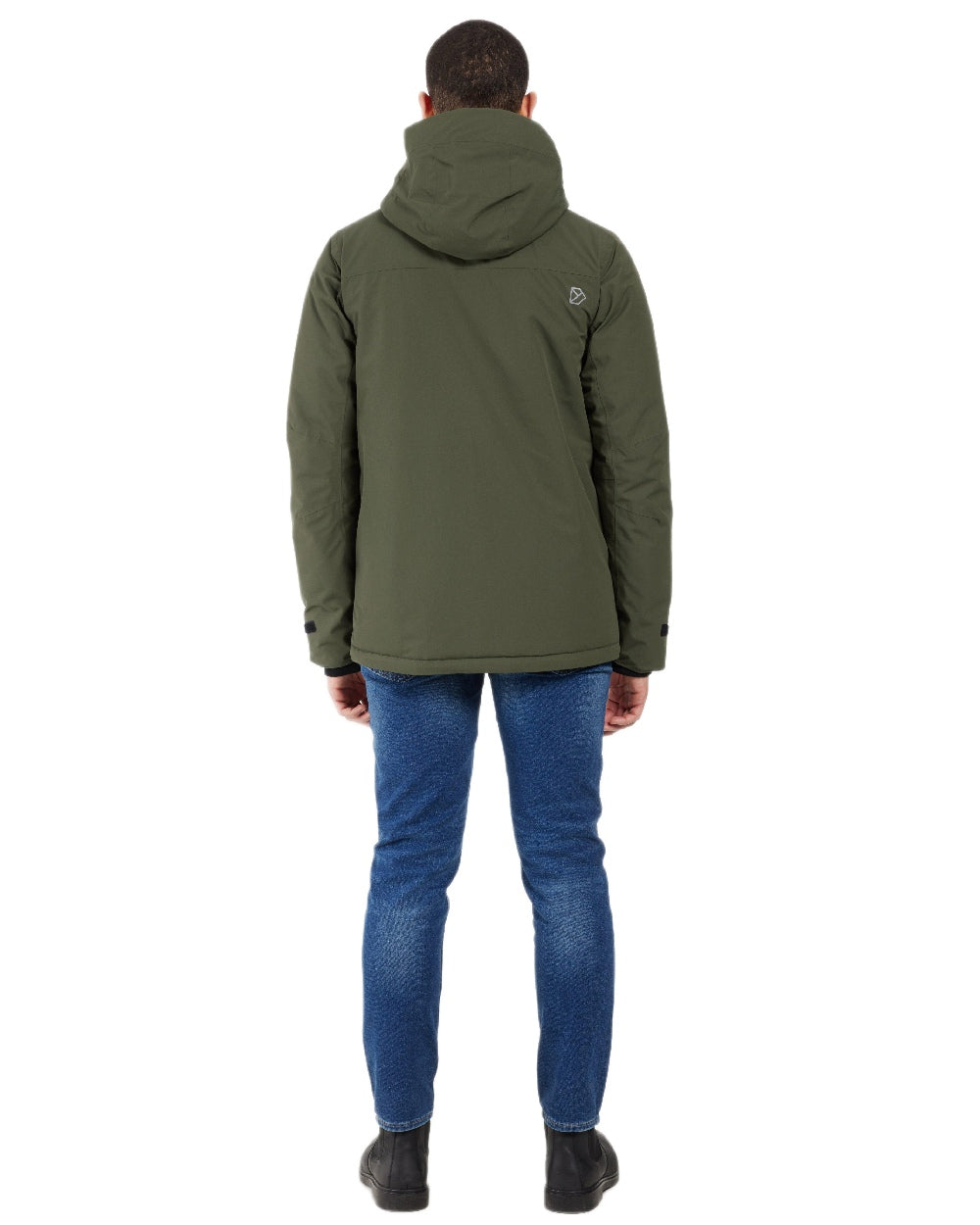 Deep Green Coloured Didriksons Mens Stefan Jacket on white background 