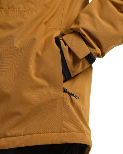 Spice Brown Coloured Didriksons Mens Stefan Jacket on white background 