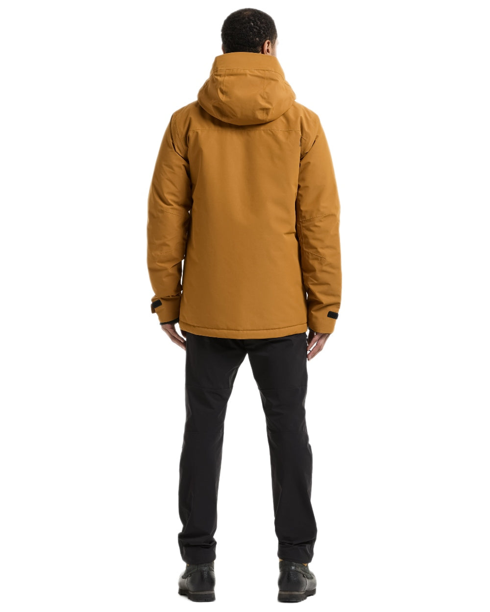 Spice Brown Coloured Didriksons Mens Stefan Jacket on white background 