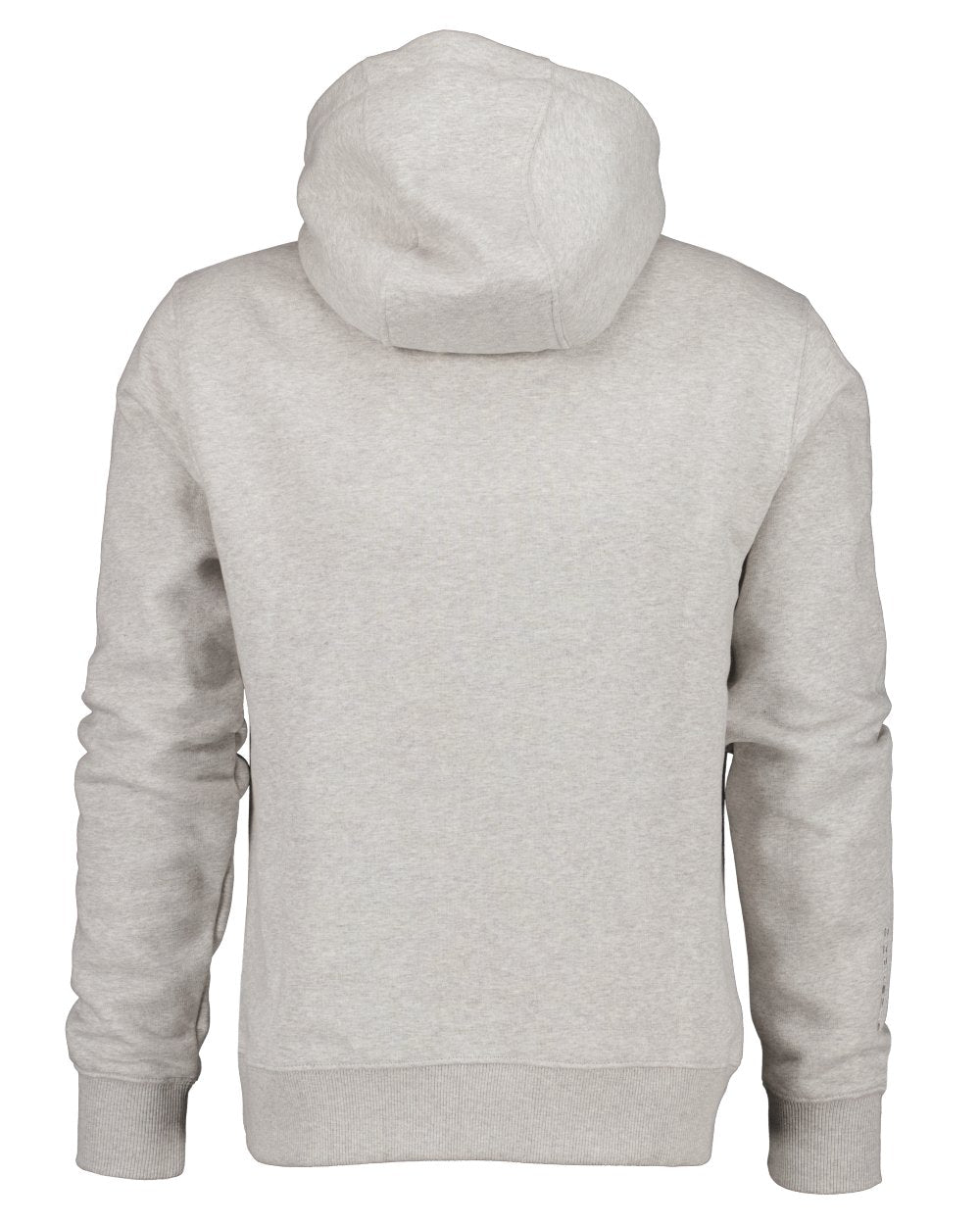 Aluminum Melange coloured Didriksons Mens Ven Ocean Hoodie on white background 