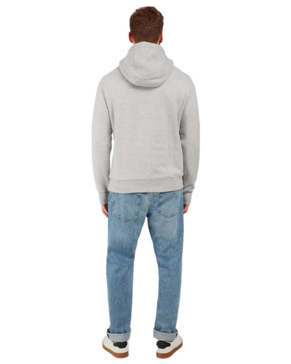 Aluminum Melange coloured Didriksons Mens Ven Ocean Hoodie on white background 