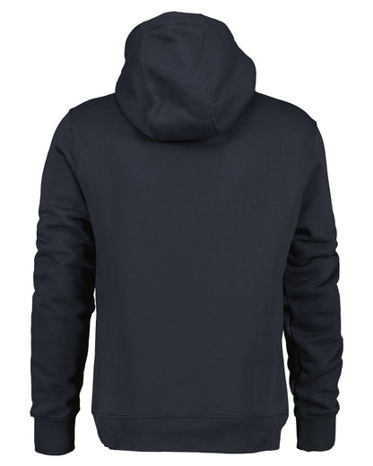 Navy coloured Didriksons Mens Ven Ocean Hoodie on white background 