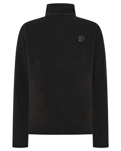 Black coloured Didriksons Mens Vito Full Zip Fleece on white background 