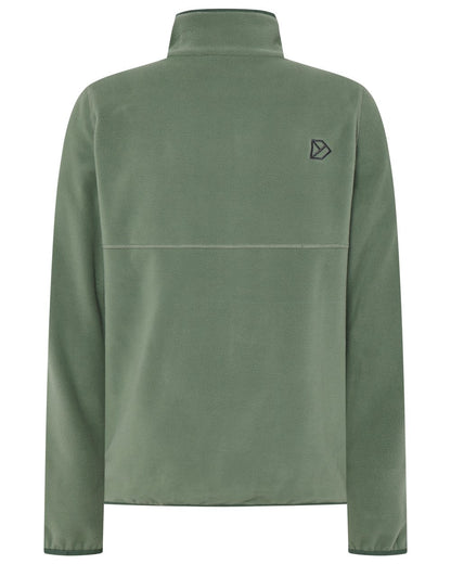 Light Moss coloured Didriksons Mens Vito Full Zip Fleece on white background 