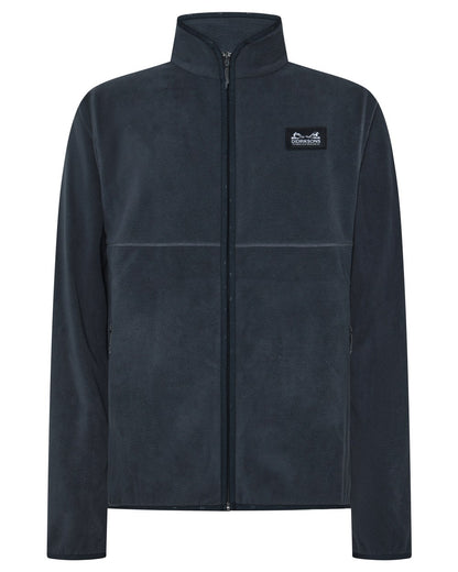 Sleepy Blue coloured Didriksons Mens Vito Full Zip Fleece on white background 