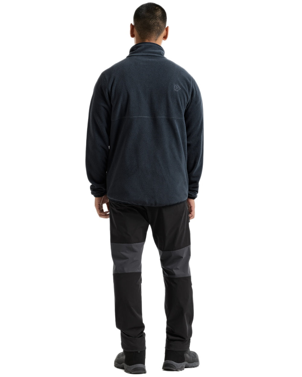Sleepy Blue coloured Didriksons Mens Vito Full Zip Fleece on white background 