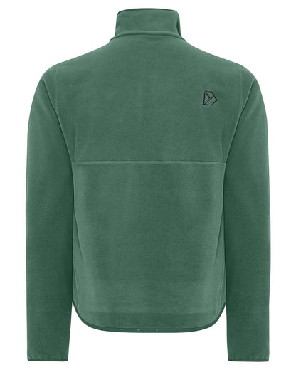 Dark Moss coloured Didriksons Mens Vito USX Half Zip Sweater on white background 
