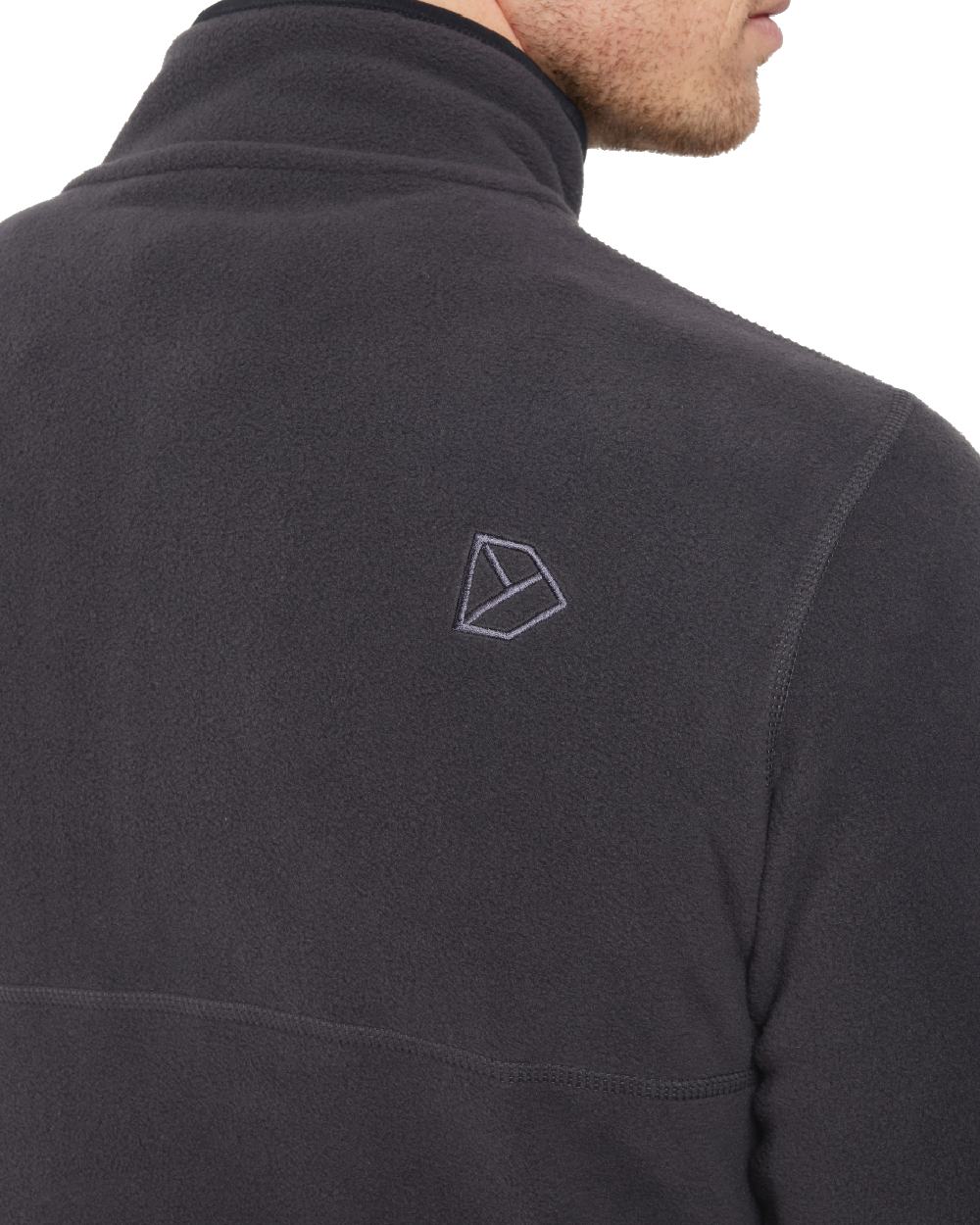 Graphite coloured Didriksons Mens Vito USX Half Zip Sweater on white background 