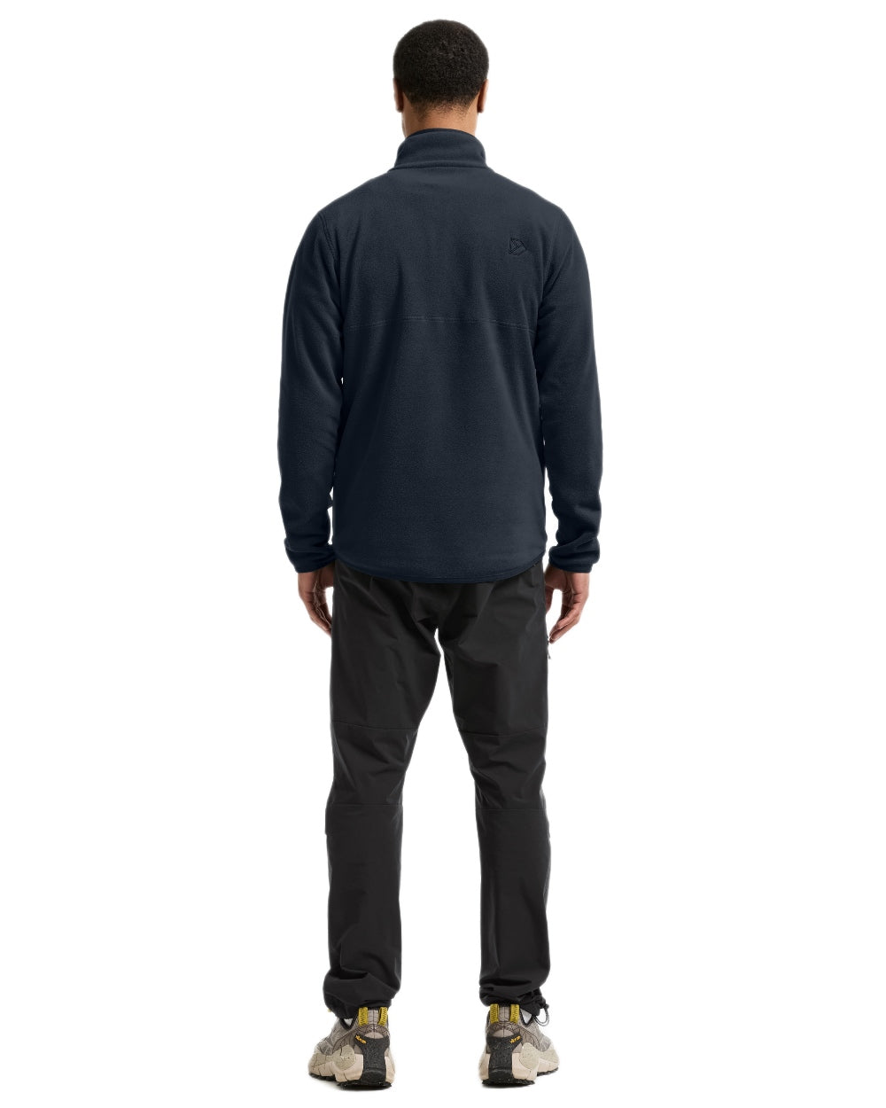 Sleepy Blue coloured Didriksons Mens Vito USX Half Zip Sweater on white background 