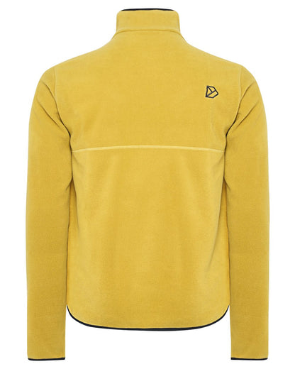 Yellow Pollen coloured Didriksons Mens Vito USX Half Zip Sweater on white background 