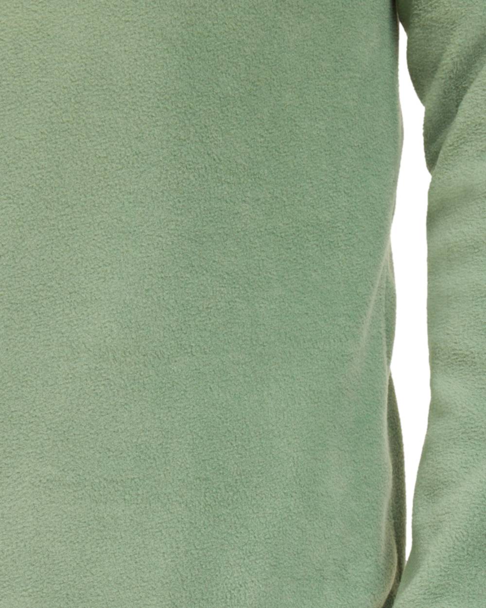 Light Moss coloured Didriksons Mens Vito USX Half Zip Sweater on white background 