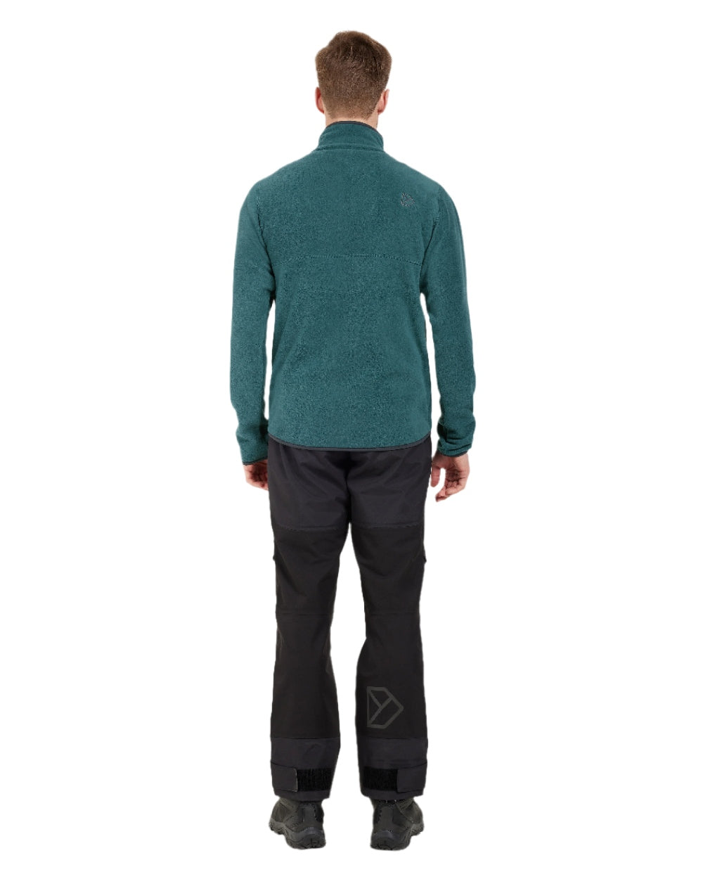 Star Blue coloured Didriksons Mens Vito USX Half Zip Sweater on white background 