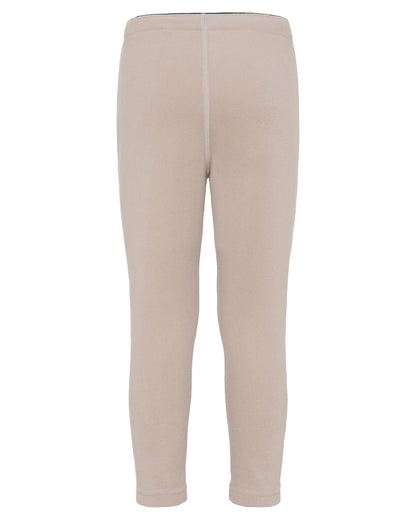 Beach Beige coloured Didriksons Monte Kids Pants on white background 