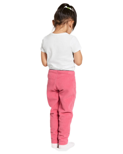 Dusty Azalea coloured Didriksons Monte Kids Pants on white background 