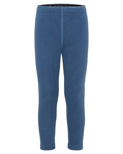 Galaxy Blue coloured Didriksons Monte Kids Pants on white background 