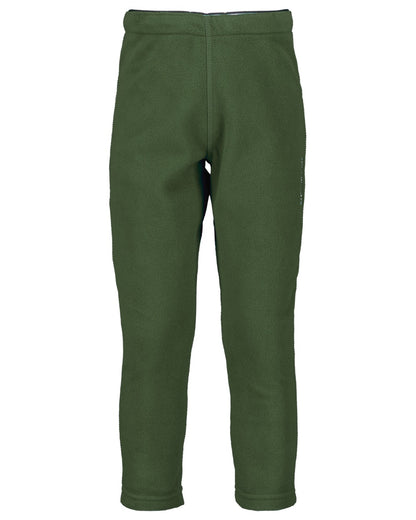 Pine Green coloured Didriksons Monte Kids Pants on white background 